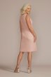 Embellished Scoop Neck Short Jacket Sheath Dress 2583