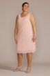 Plus Embellished Scoop Neck Short Jacket Dress 2583W