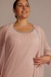 Plus Embellished Scoop Neck Short Jacket Dress 2583W