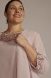 Plus Size Embroidered Chiffon Three-Piece Pantsuit 29852