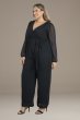 Plus Size Celina Chiffon Long Sleeve Jumpsuit 31222801