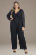 Plus Size Celina Chiffon Long Sleeve Jumpsuit 31222801