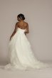 Tiered Floral Petite Ball Gown Wedding Dress 7CWG936
