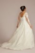 High Neck Long Sleeve Plus Size Wedding Dress 8CWG930