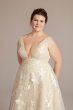 Organza A-Line Plus Size Wedding Gown 8MS251257