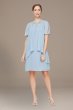 Short Sleeve Cutout Chiffon Dress with Beading 9170433