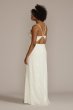 Cowl Neck Plus Size Wedding Gown with Open Back 9SDWG1055