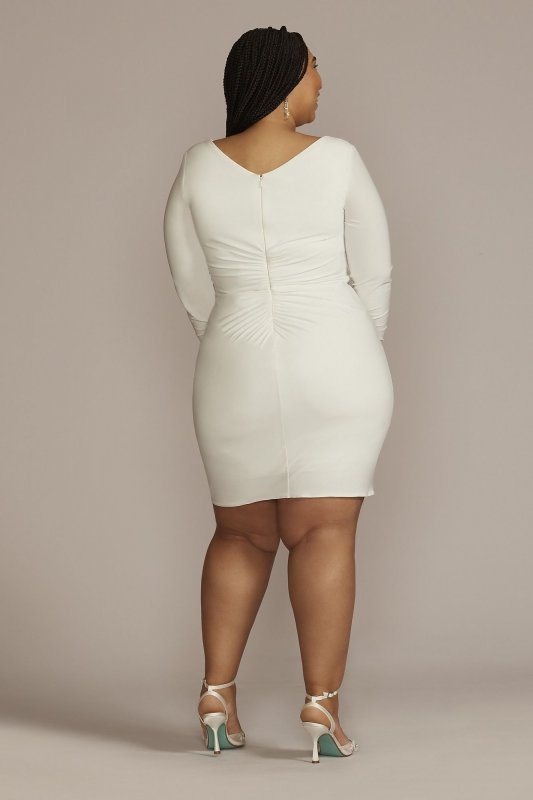 Long Sleeve Plus Size Jersey Dress 9SDWG1091