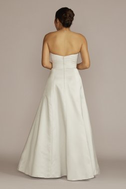 Strapless A-Line Satin Wedding Dress BLANKSALINEMISSY
