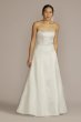 Strapless A-Line Satin Wedding Dress BLANKSALINEMISSY