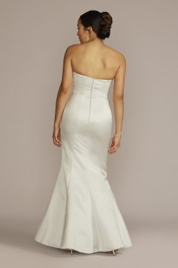 Satin Strapless Mermaid Wedding Dress BLANKSTRUMPETMISSY