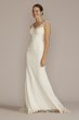 Applique Mermaid Wedding Dress with Lace Train CWG925