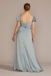 Puff Sleeve Satin Gown D21NY22152V2