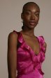 Floor Length Ruffle Charmeuse Gown D21NY22301V2
