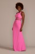 Crepe A-Line Dress with Illusion Waist D21NY22311