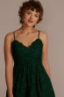 Spaghetti Strap Allover Lace Mini A-Line D24NY2108