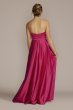 V-Notch Strapless Prom Gown with Waist Detail D24NY22075V1