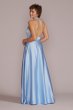 Satin Halter A-Line with Bodice Cutout D24NY22085V2