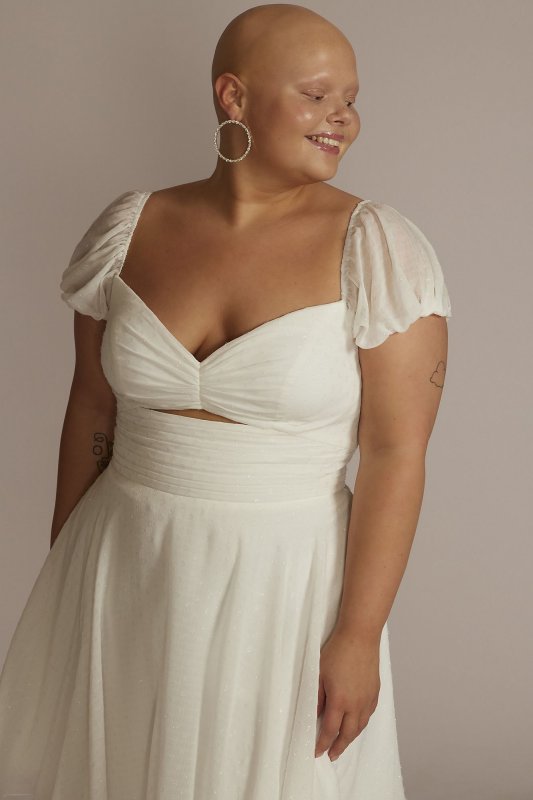 Plus Size Cutout Sweetheart Mini A-Line Dress D24NY22103V2W