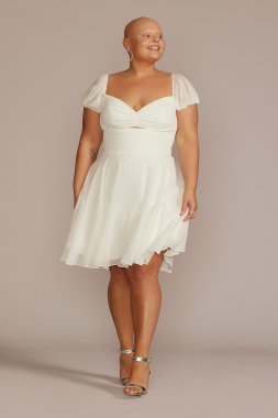 Plus Size Cutout Sweetheart Mini A-Line Dress D24NY22103V2W