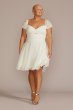 Plus Size Cutout Sweetheart Mini A-Line Dress D24NY22103V2W