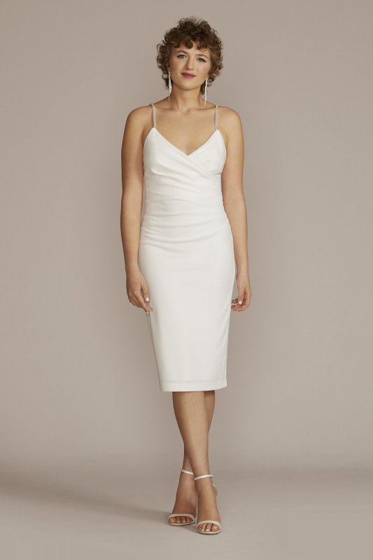 V-Neck Crepe Midi Dress D24NY22109V1