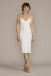 V-Neck Crepe Midi Dress D24NY22109V1