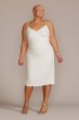 Plus Size V-Neck Crepe Midi Dress D24NY22109V1W