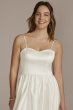 Satin Bubble Hem Mini A-Line D24NY22396