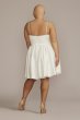 Plus Size Satin Bubble Hem Mini A-Line D24NY22396W