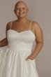 Plus Size Satin Bubble Hem Mini A-Line D24NY22396W