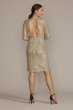 Long Sleeve Sequin Wrap Style Dress D39NY22273