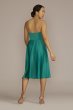 Strapless Corset Bodice Satin Midi Dress D39NY22338