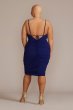 Plus Size Crepe Ruched Spaghetti Strap Midi Dress D39NY22400W