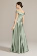 Off-the-Shoulder Pleated Satin A-Line D40NY22242