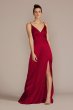 Stretch Charmeuse Empire Waist Bridesmaid Dress F20559