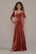 Velvet Flutter Sleeve Junior Bridesmaid Dress JB9954