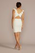 V-Neck Ruffle Short Dress with Open Back SDWG0997