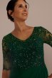 Chiffon and Lace Empire Waist Gown WBM2813