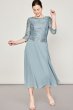 Tea Length Lace and Chiffon Mock Two-Piece WBM2969