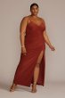 Plus Size Ruched Stretch Jersey Dress WBM3023W