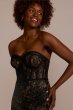 Strapless Corset Gown with Tulle Trumpet Skirt WBM3095