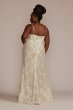 Lace Sheath Tall Plus Wedding Gown with Overskirt 4XL9SWG916
