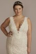 Lace Tank Tall Plus Wedding Gown with V-Back 4XL9WG4061