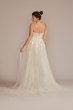 Lace Sheath Petite Wedding Gown with Overskirt 7SWG916