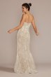 Lace Sheath Petite Wedding Gown with Overskirt 7SWG916