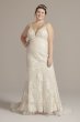 Mermaid Plus Size Wedding Gown with Ruffle Hem 8MS251256