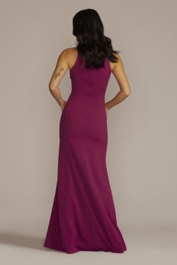 Cutout Stretch Crepe Tank Sheath D21NY22174V2