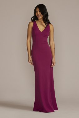 Cutout Stretch Crepe Tank Sheath D21NY22174V2