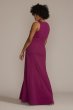 Plus Size Cutout Stretch Crepe Tank Sheath D21NY22174V2W